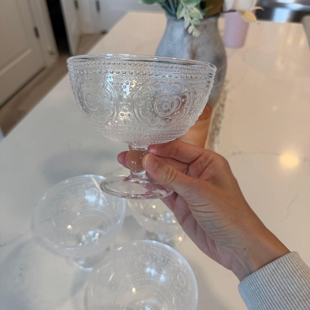 Vintage Embossed Plastic Dessert Coupe Bowls Set of 4 – HomeGoods